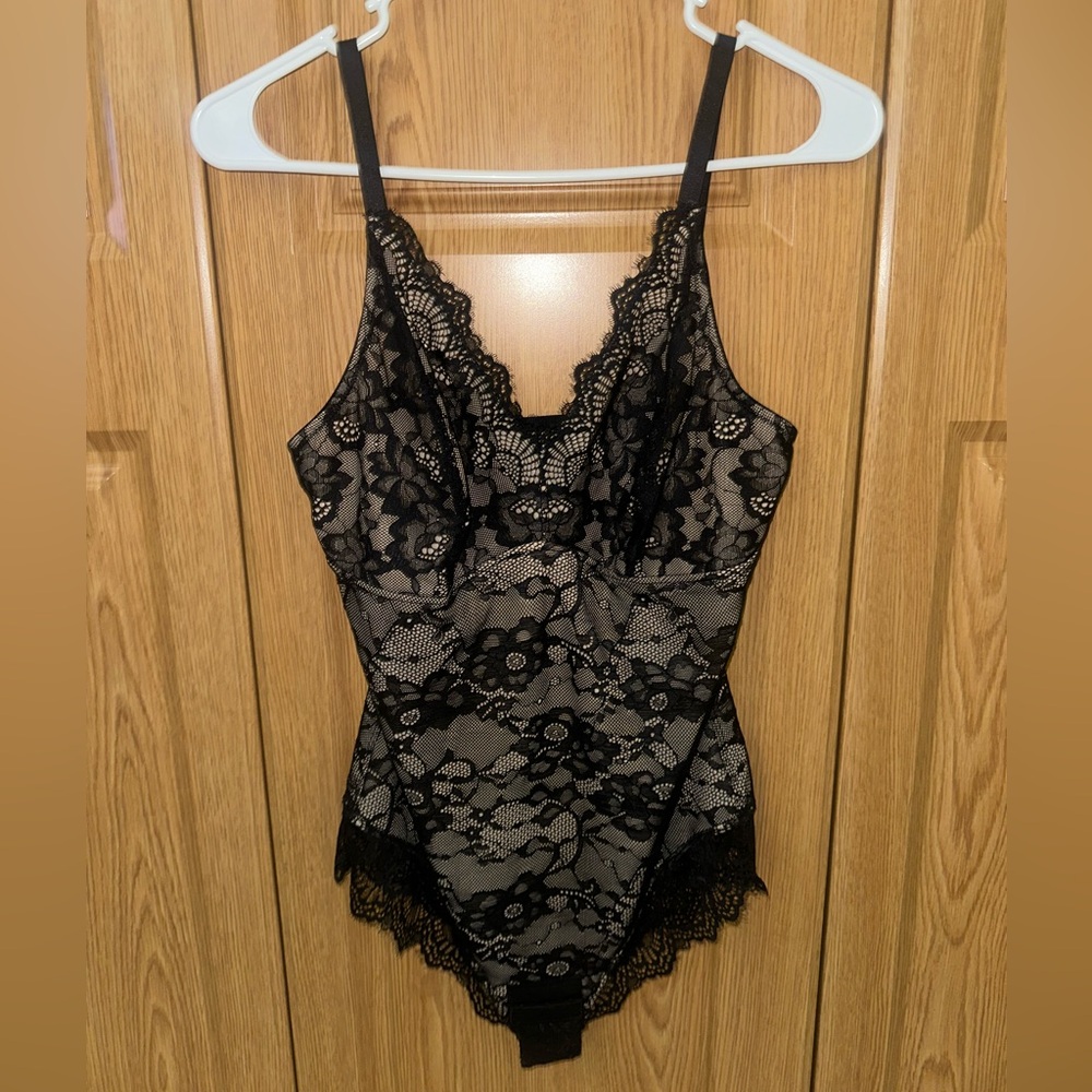 Black lace bodysuit